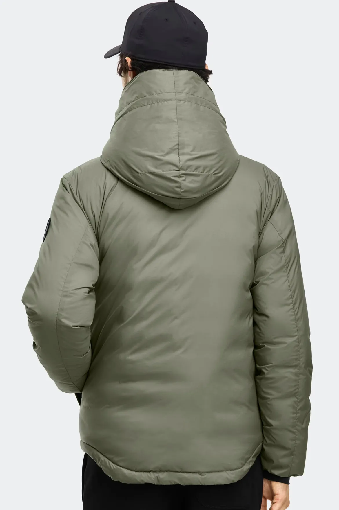 Canada Goose miesten kevytuntuvatakki LODGE HOODY - R - BLACK DISC, tummanvihreä