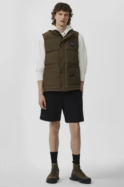 Canada Goose Miesten Liivi, FREESTYLE CREW VEST Tummanvihreä