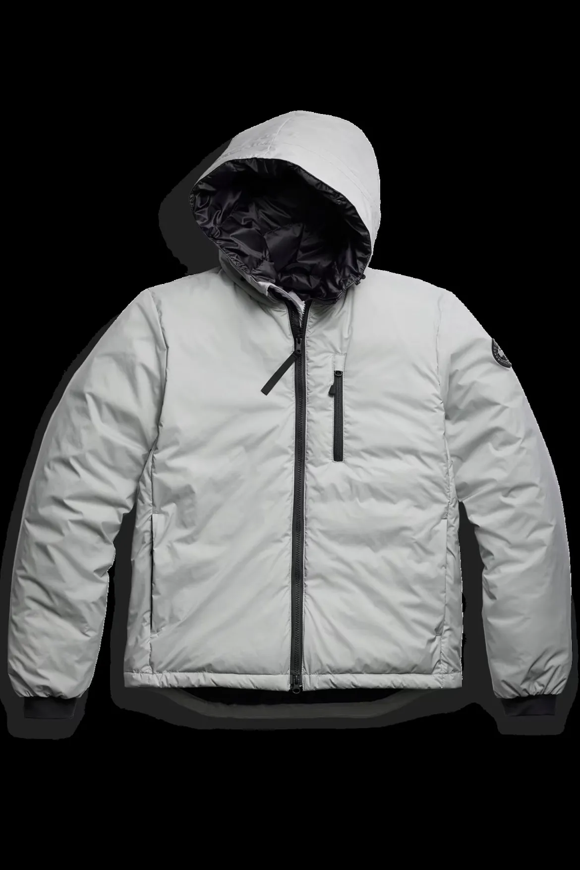 Canada Goose miesten takki Lodge Hoody - R - Black Disc, harmaa