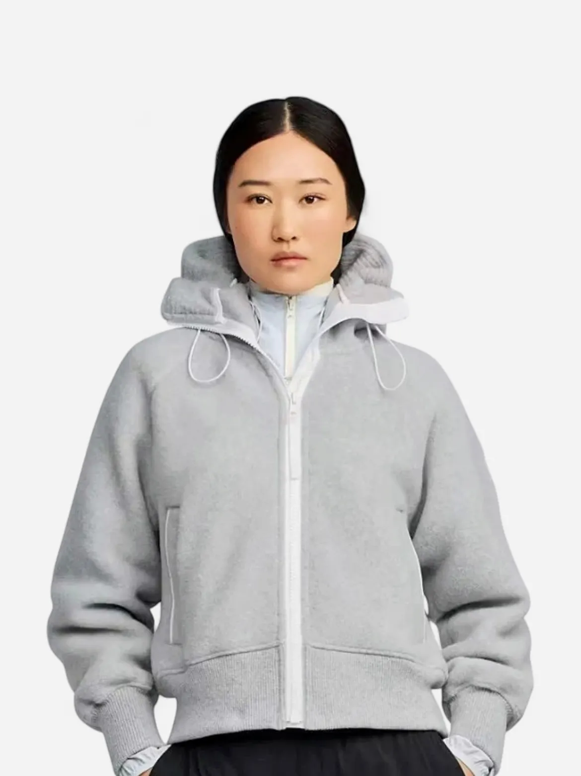 Canada Goose naisten fleece bomber, CHILLIWALK FLEECE BOMBER Vaaleanharmaa