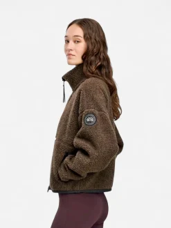 Canada Goose naisten fleecetakki SIMCOE FLEECE JACKET, tummanruskea