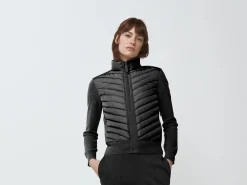 Canada Goose Naisten Kevytuntuvatakki, HYBRIDGE KNIT JACKET Musta