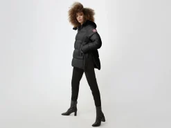 Canada Goose Naisten Lyhyt Untuvatakki Cypress Puffer, Musta