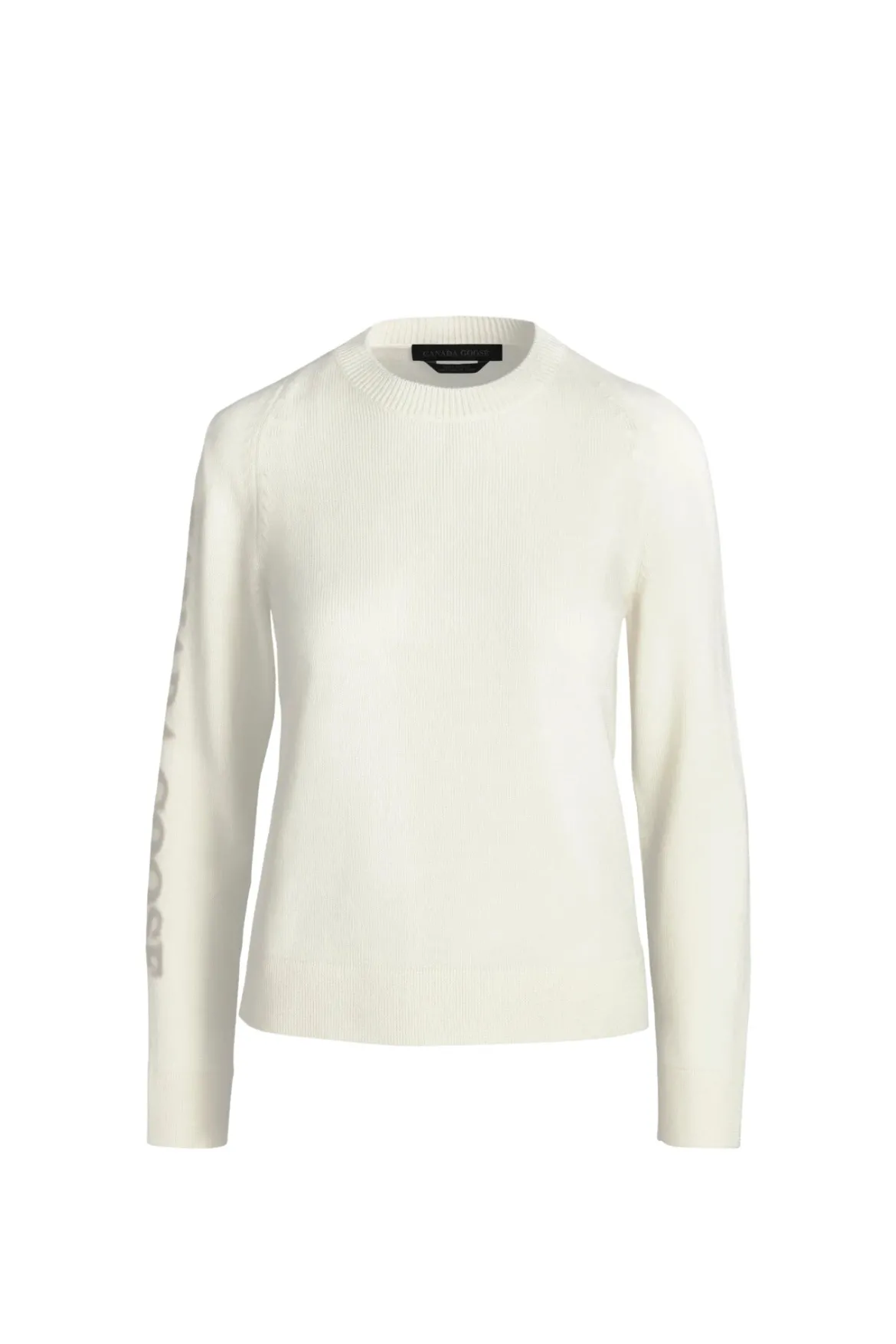 Canada Goose Naisten Merinovillainen Neule, SATURNA CREWNECK Vaalea Beige