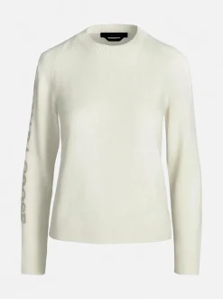 Canada Goose Naisten Merinovillainen Neule, SATURNA CREWNECK Vaalea Beige