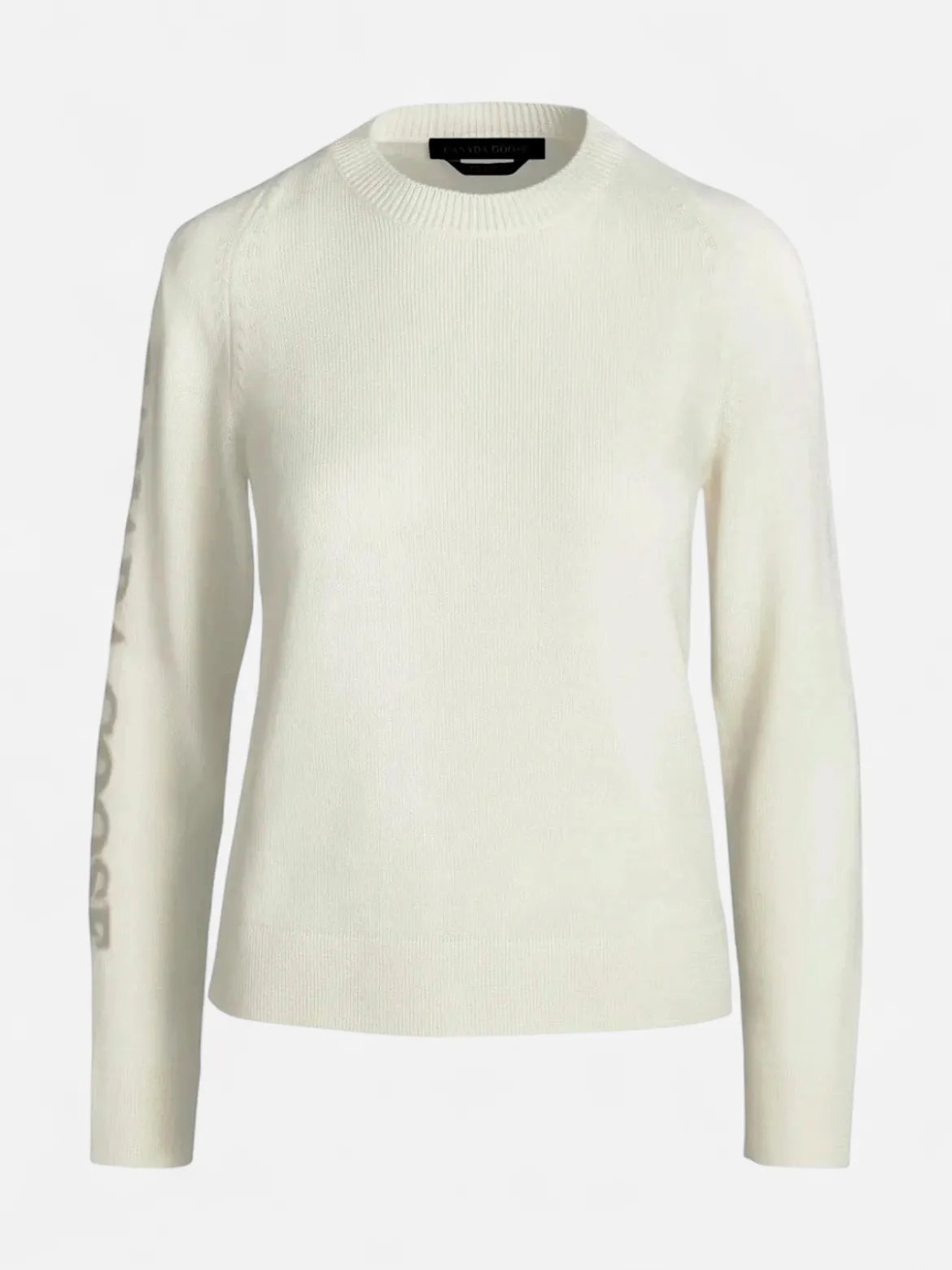 Canada Goose Naisten Merinovillainen Neule, SATURNA CREWNECK Vaalea Beige