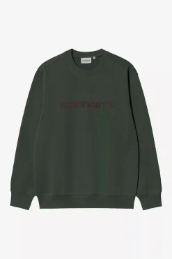 Carhartt miesten collegepaita Carhartt Sweatshirt, tummanvihreä