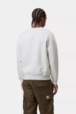 Carhartt miesten collegepaita Chase Sweatshirt, vaaleanharmaa