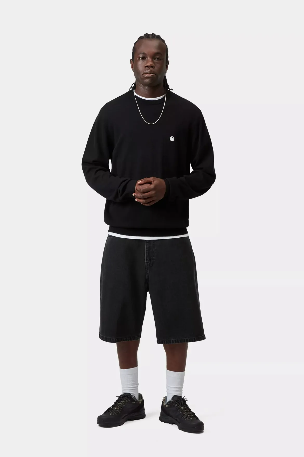 Carhartt miesten farkkushortsit Landon, musta