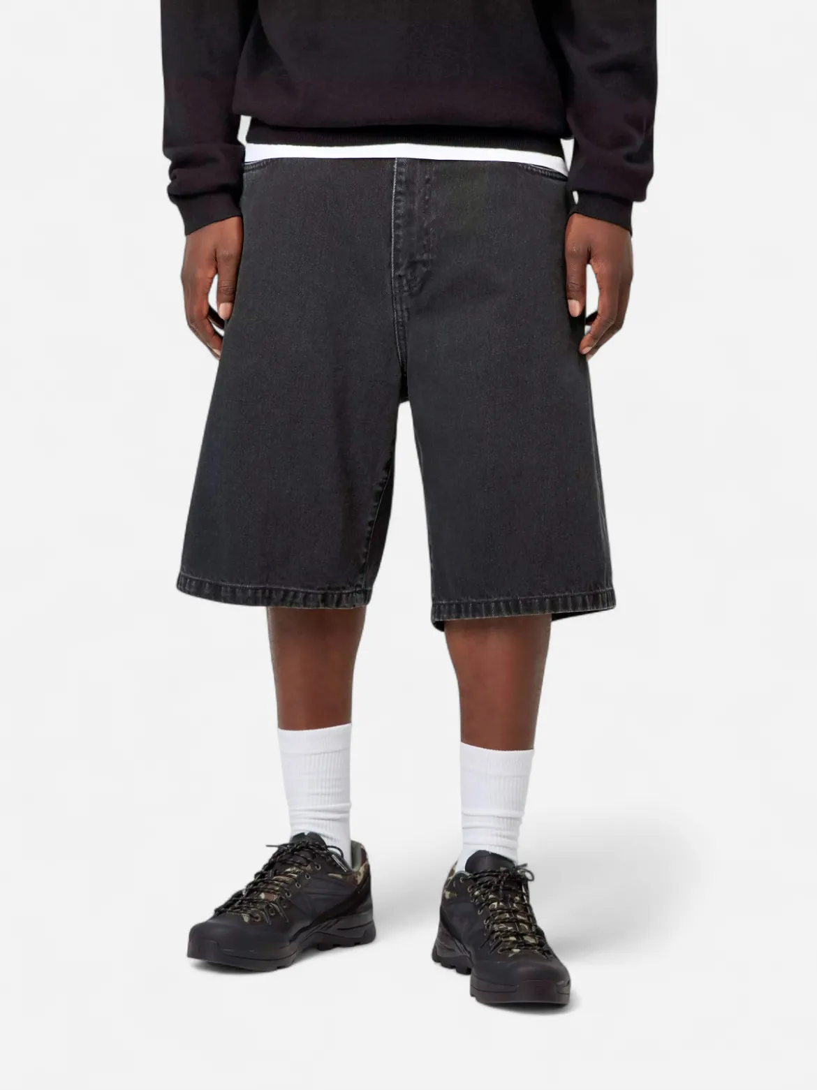 Carhartt miesten farkkushortsit Landon, musta