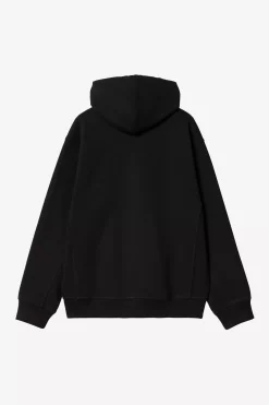 Carhartt miesten huppari Hooded American Script Jacket, musta