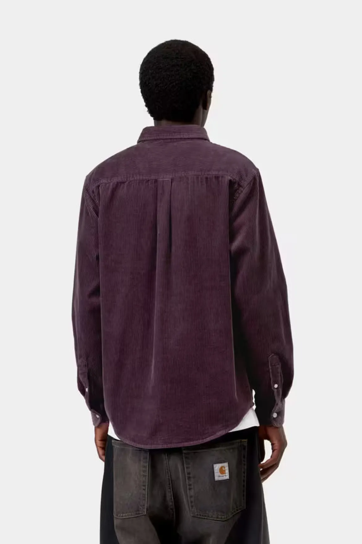 Carhartt miesten kauluspaita Madison Cord Shirt, violetti