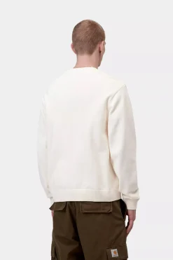 Carhartt miesten neulepusero Deck Sweater, luonnonvalkoinen