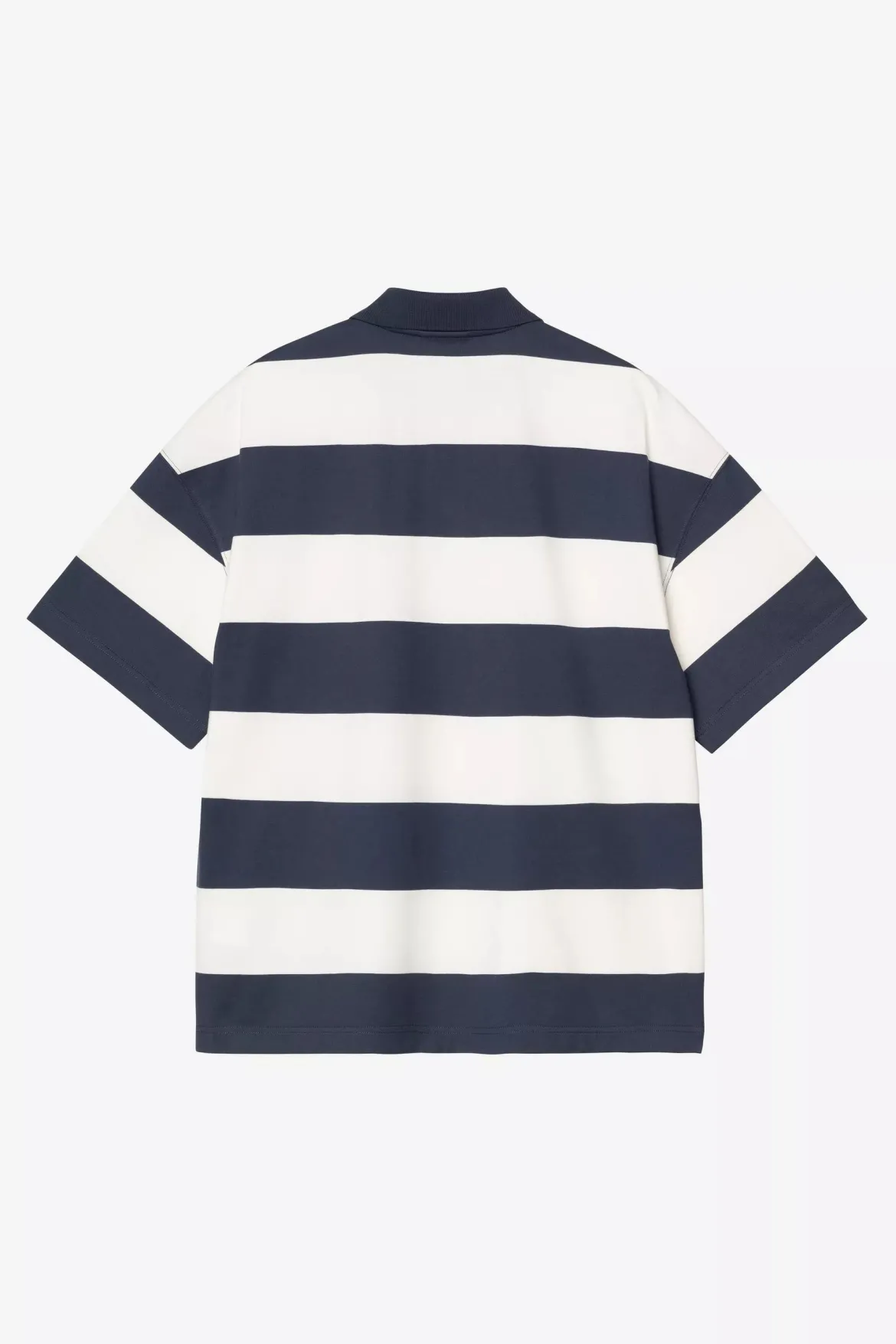 Carhartt miesten pikeepaita S/S Delray Polo Shirt, raidallinen valkoinen