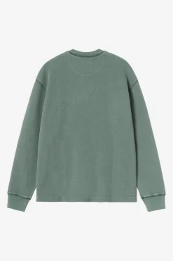 Carhartt miesten pitkähihainen paita Vista Waffle, vihreä