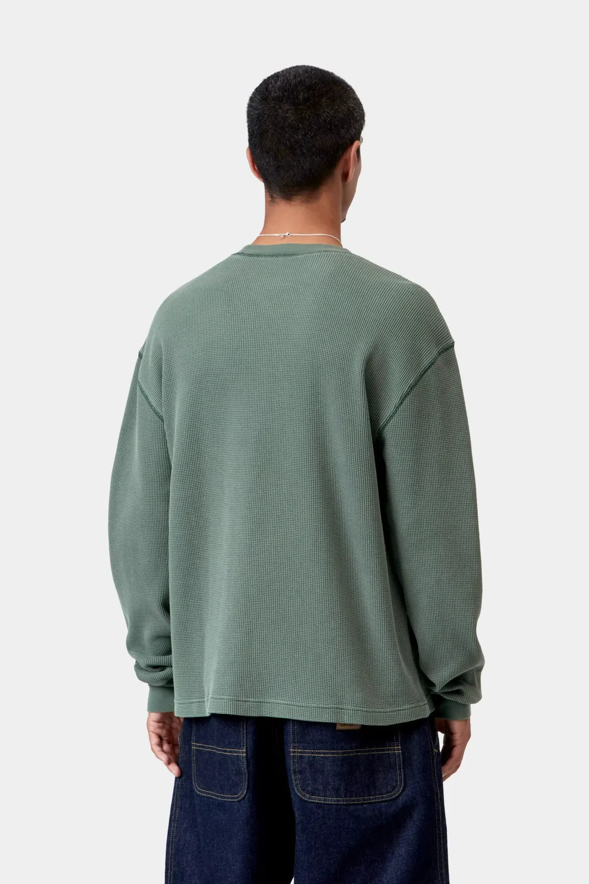 Carhartt miesten pitkähihainen paita Vista Waffle, vihreä