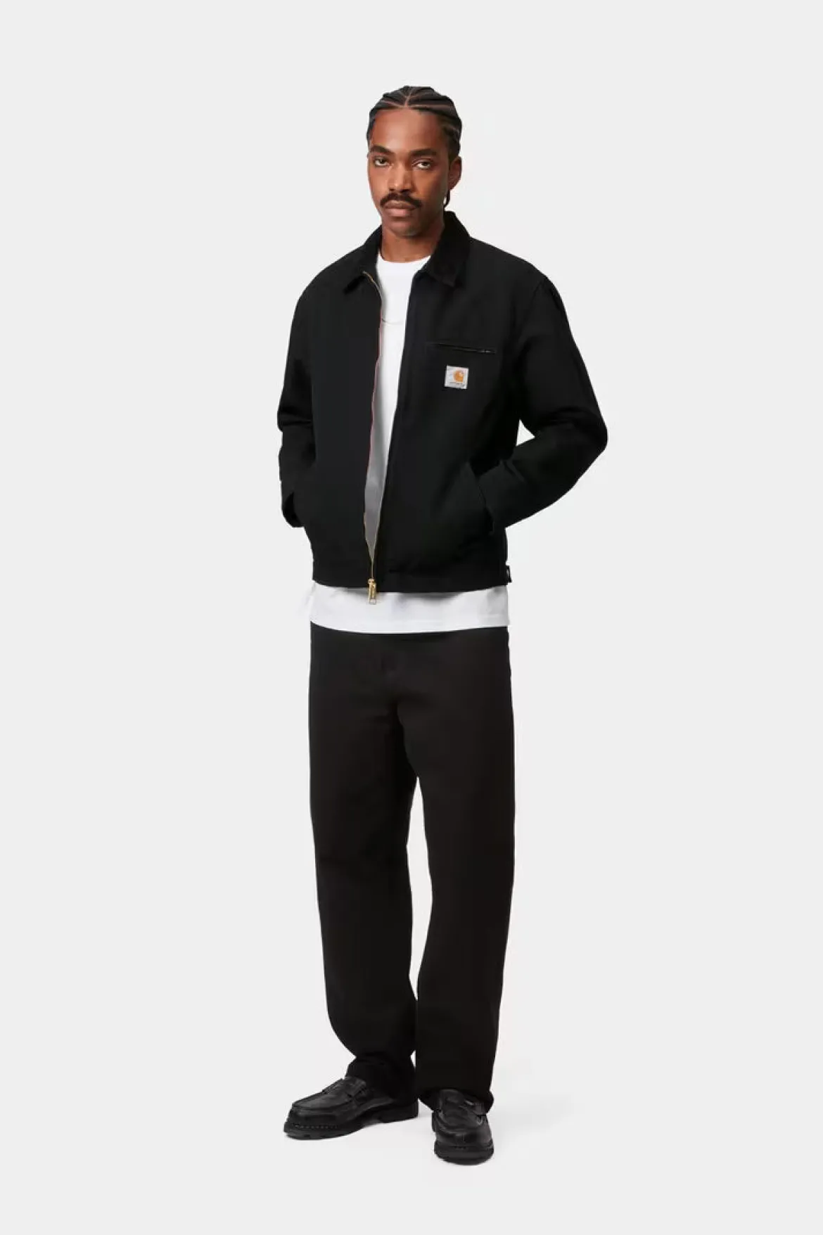Carhartt miesten takki Detroit Jacket (Summer) Dearborn Canvas, musta