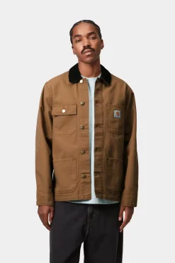 Carhartt miesten takki Michigan Coat (Summer) Dearborn Canvas, konjakinruskea