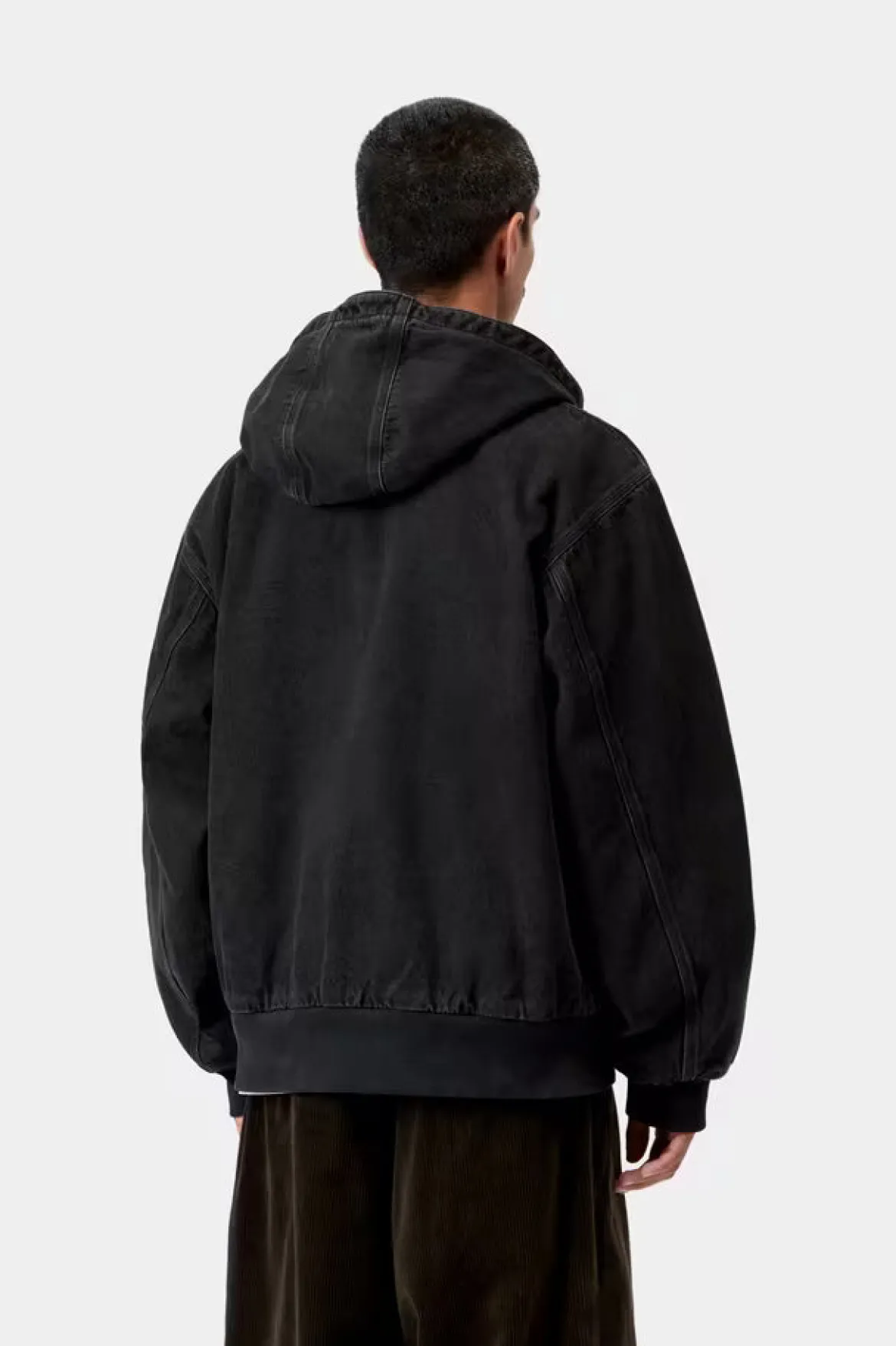 Carhartt miesten takki OG Active Jacket 'Smith' Denim WARMLINED, musta
