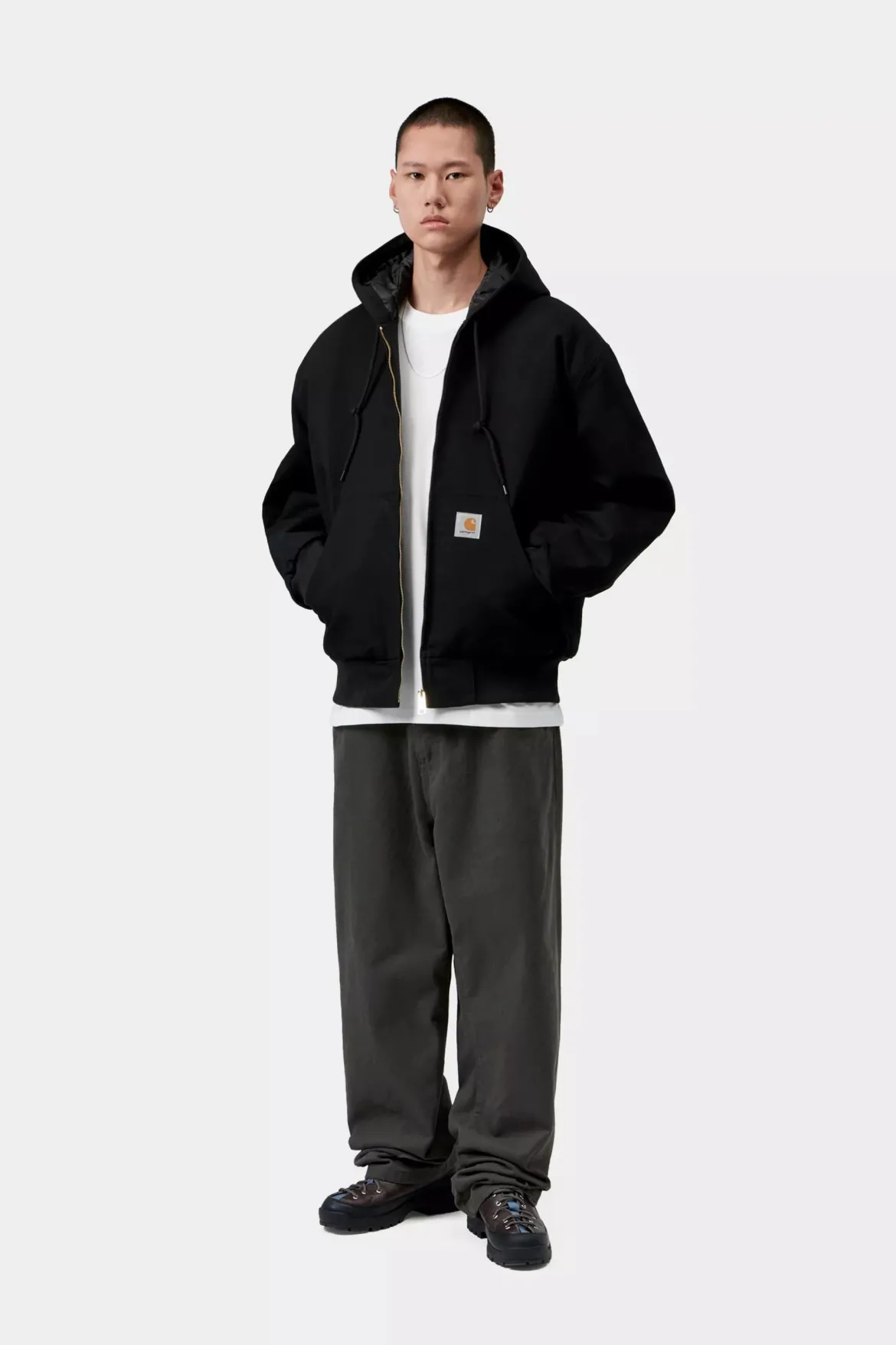 Carhartt miesten takki OG Active Jacket 'Dearborn' Canvas (Winter), musta