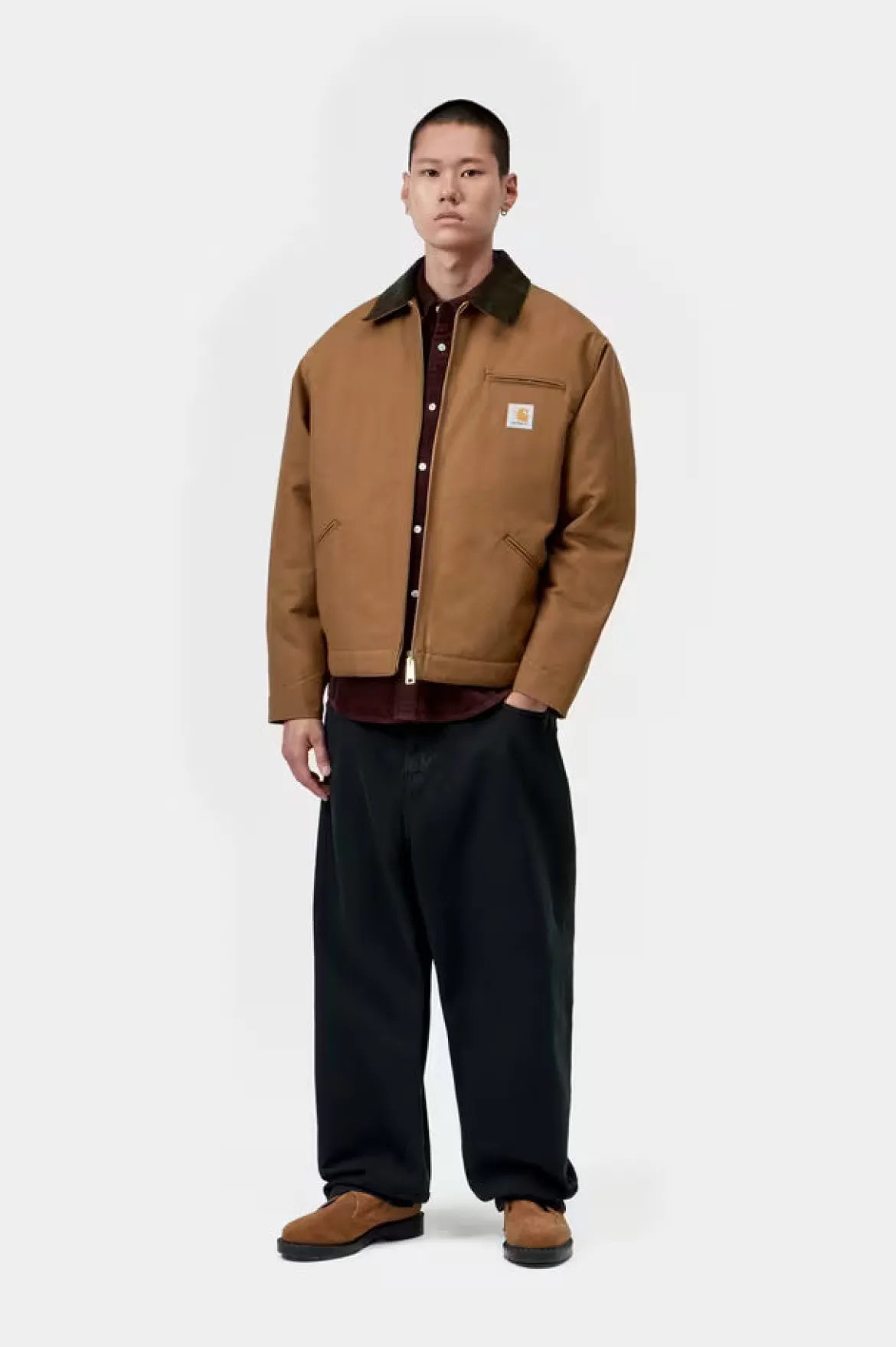 Carhartt miesten takki OG Detroit Jacket (Winter) 'Dearborn' Ca, konjakinruskea