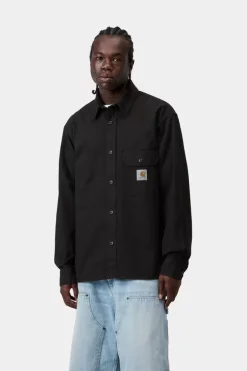 Carhartt miesten takki Reno Cotton Drill Overshirt Jacket, musta