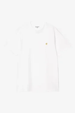 Carhartt miesten t-paita S/S Chase T-Shirt, valkoinen