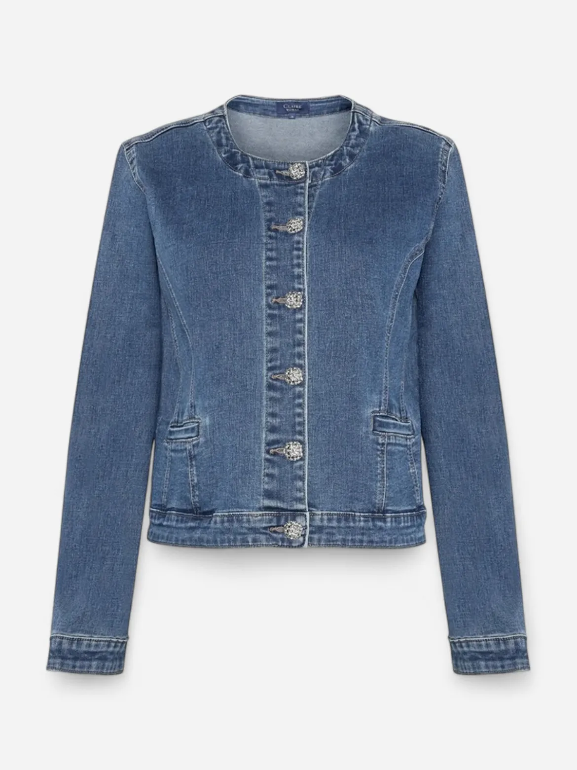 Claire naisten farkkutakki Eugenia Denim Jacket, sininen