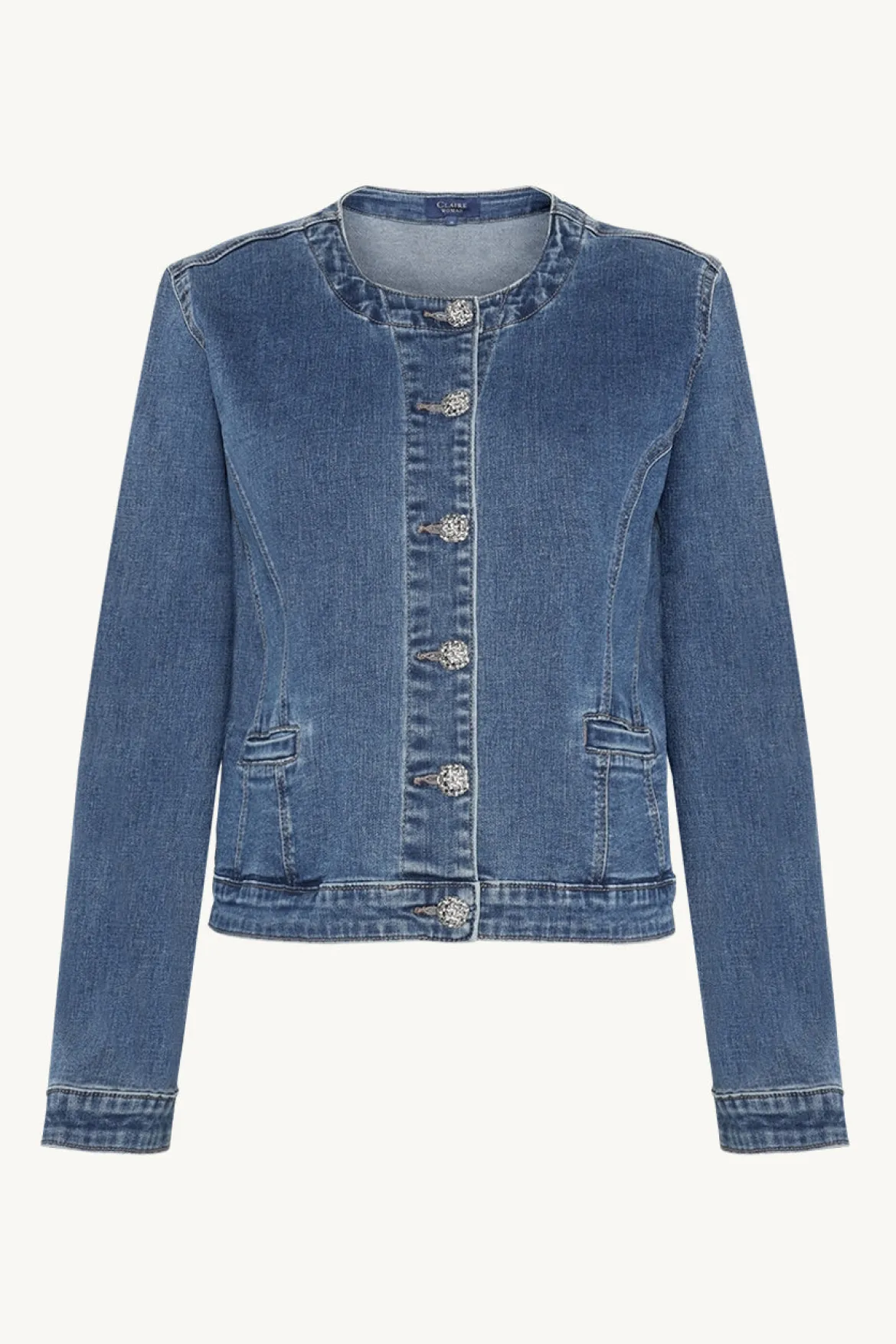 Claire naisten farkkutakki Eugenia Denim Jacket, sininen