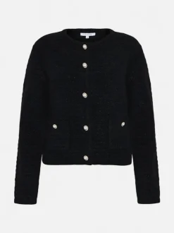 Claire naisten neuletakki Casilda Cardigan, Black