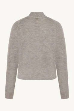 Claire Naisten Neuletakki, CELINE CARDIGAN 100% EASY CARE MERINO Ruskeanharmaa