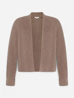 Claire naisten neuletakki K CELINE CARDIGAN, ruskeanharmaa
