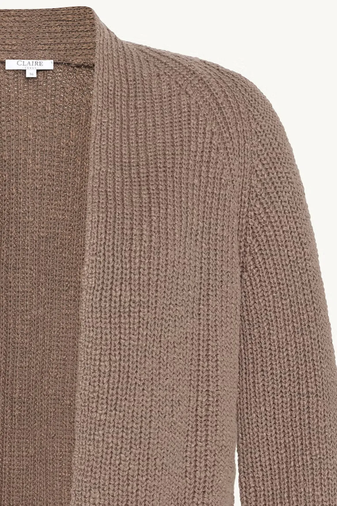 Claire naisten neuletakki K CELINE CARDIGAN, ruskeanharmaa