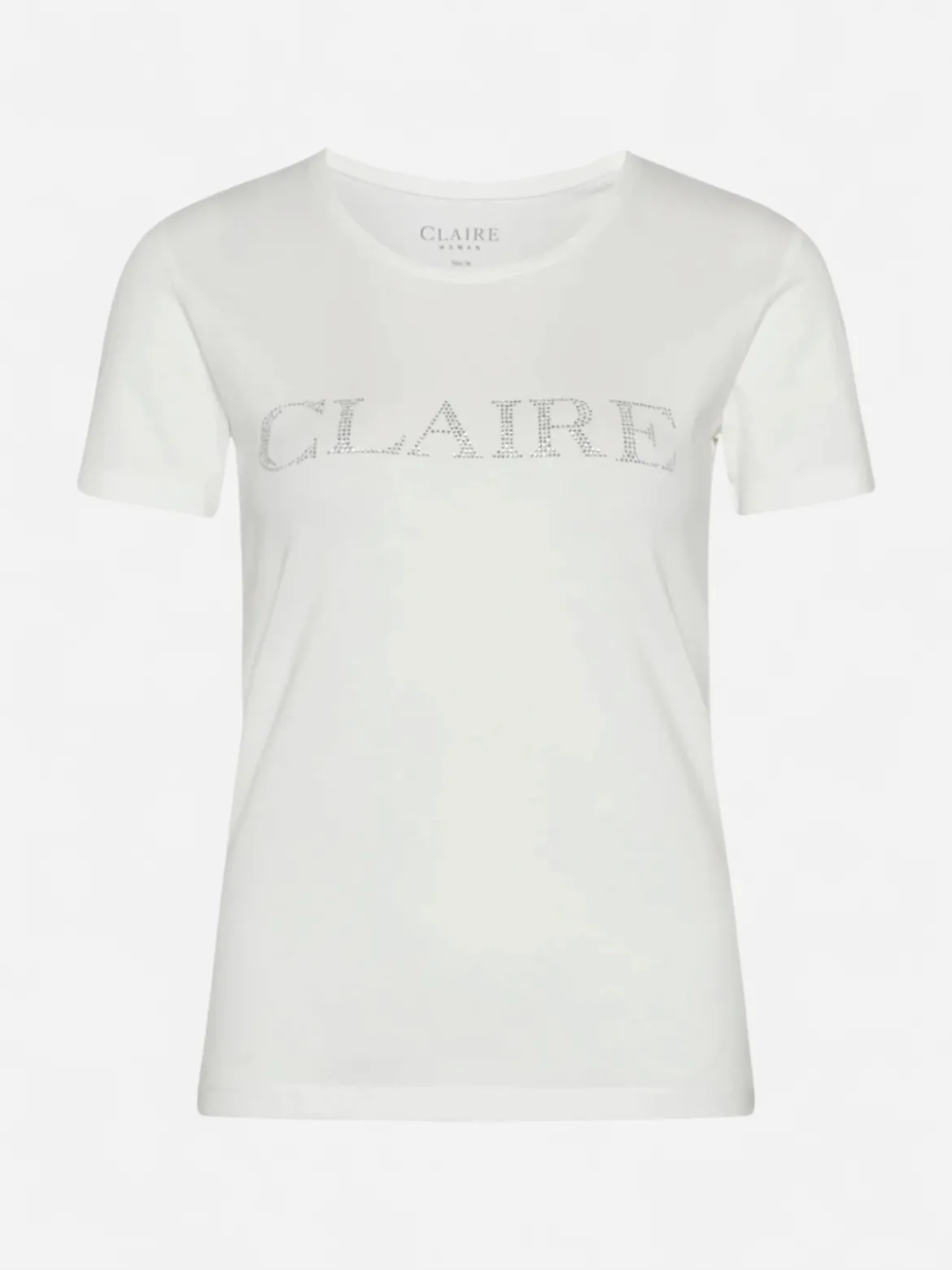 Claire naisten T-paita Allison Logo, valkoinen