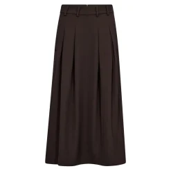Co’Couture hame AliniCC Anya Pleat Skirt, tummanruskea