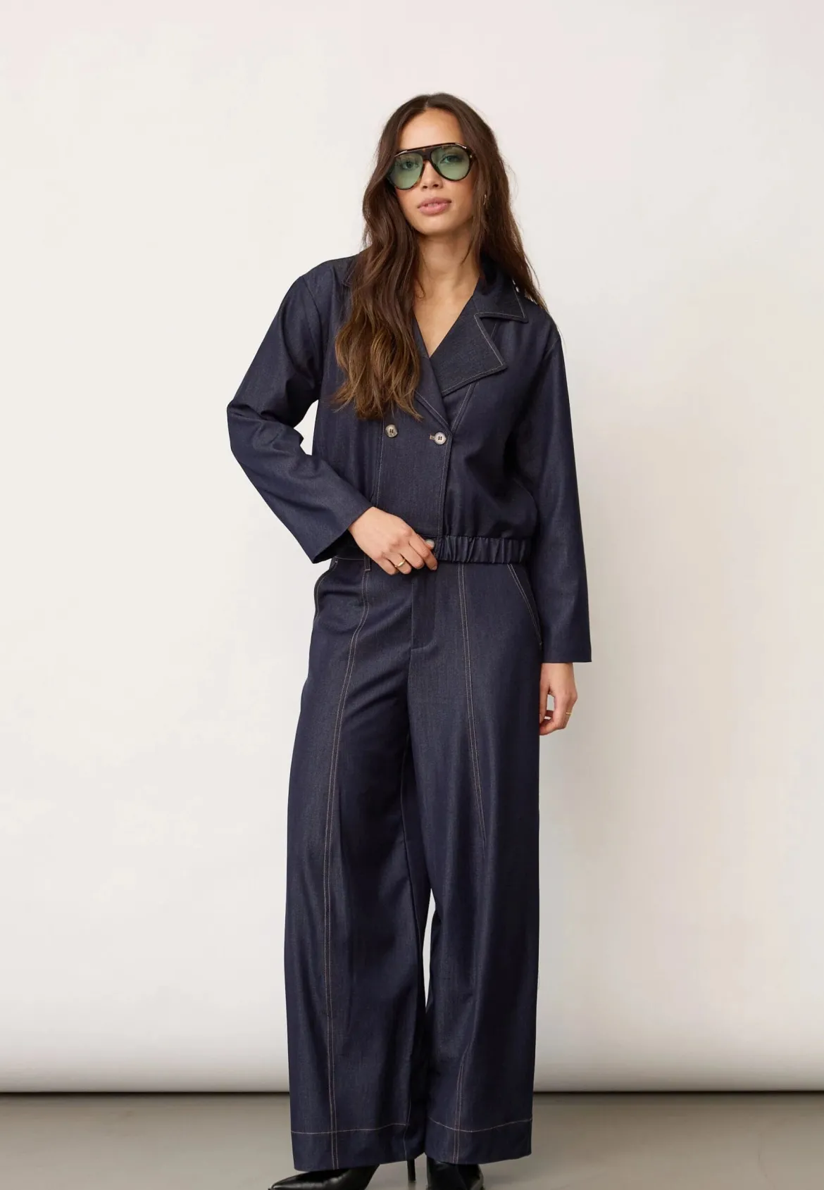 Co’Couture naisten bleiserit TerryCC Double Breasted Blazer, tummansininen