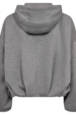 Co’Couture naisten huppari Lancecc Balloon Hoodie, Vaaleanharmaa meleerattu