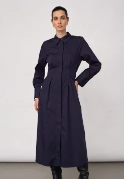 Co’Couture naisten paitamekko SannaCC Shirt Long Dress, tummansininen