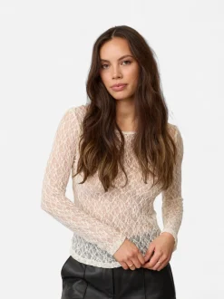 Co’Couture naisten pusero Barnacc O-Neck, luonnonvalkoinen