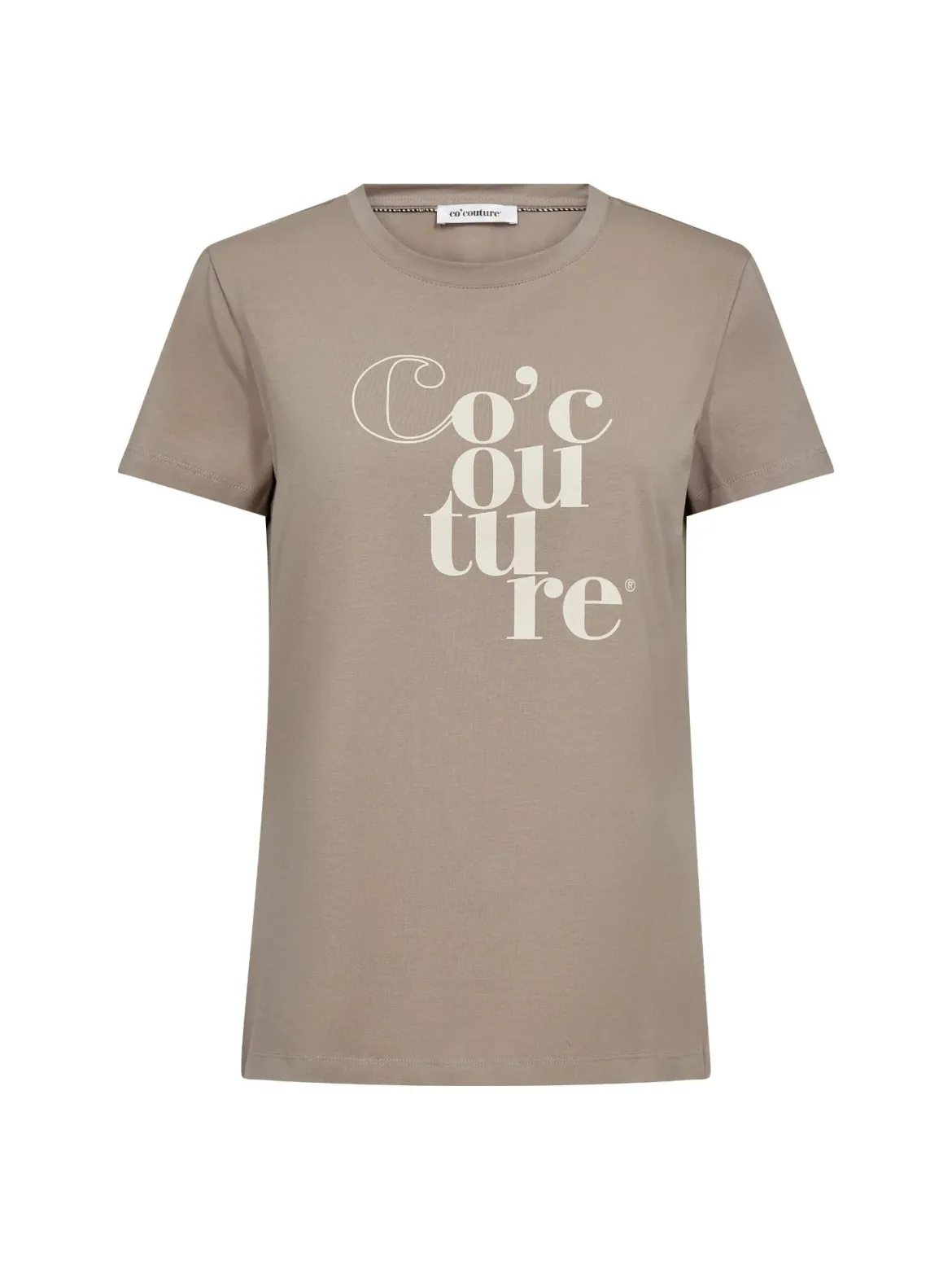 Co’Couture naisten t-paidat CocoutureCC Tee, ruskeanharmaa