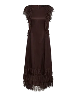 Copenhagen Muse mekko Marta Dress, tummanruskea