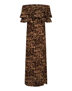 Copenhagen Muse naisten mekko Kira Dress, ruskea kuosi