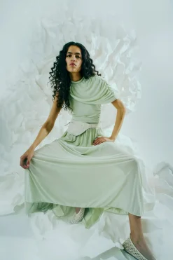 Copenhagen Muse naisten mekko Mejse Dress, vaaleanvihreä