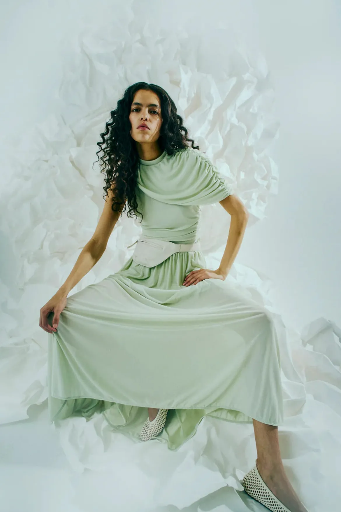 Copenhagen Muse naisten mekko Mejse Dress, vaaleanvihreä