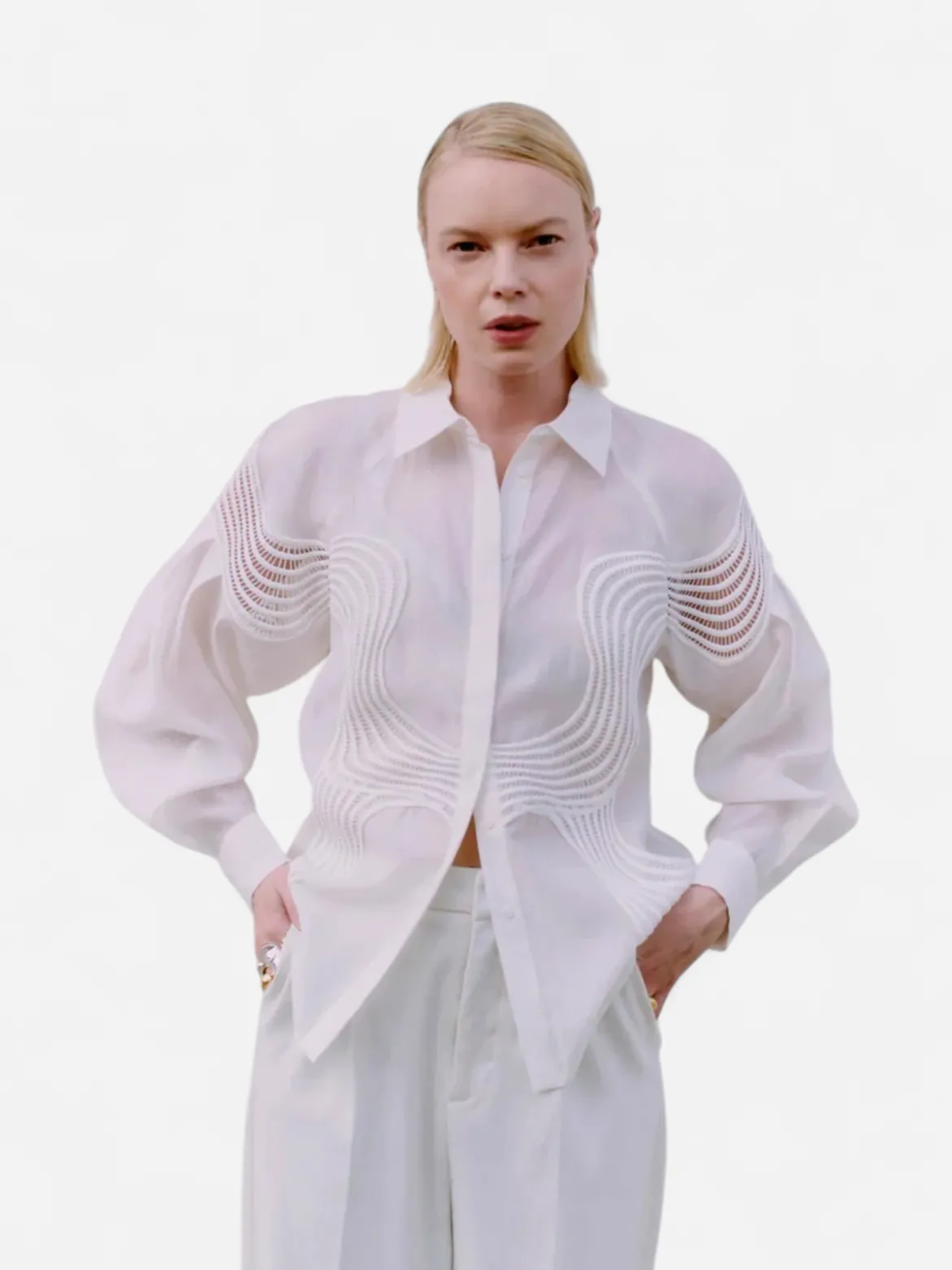 Copenhagen Muse naisten paitapusero Molly Shirt, valkoinen