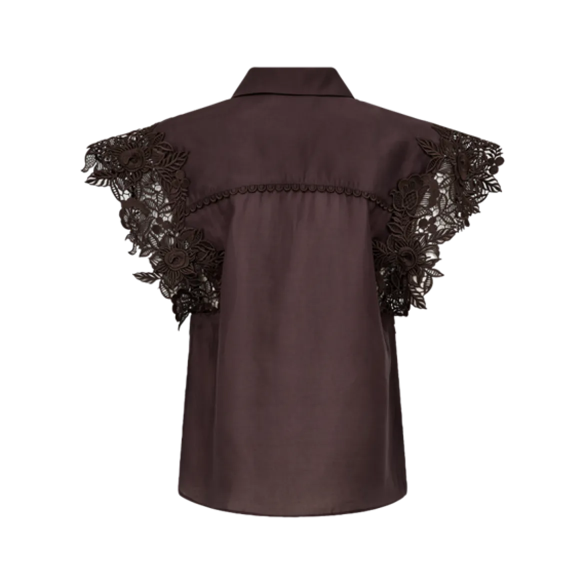 Copenhagen Muse naisten pusero Molly Shirt, tummanruskea