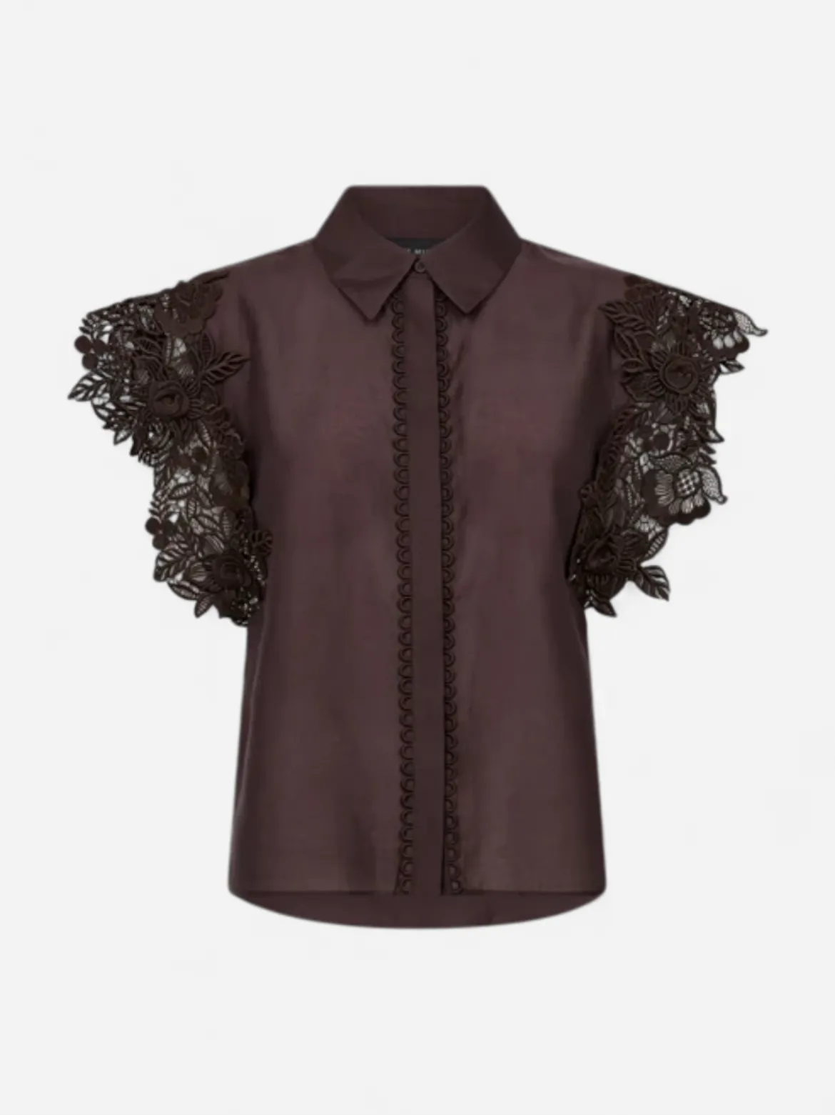 Copenhagen Muse naisten pusero Molly Shirt, tummanruskea