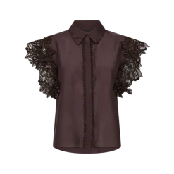 Copenhagen Muse naisten pusero Molly Shirt, tummanruskea