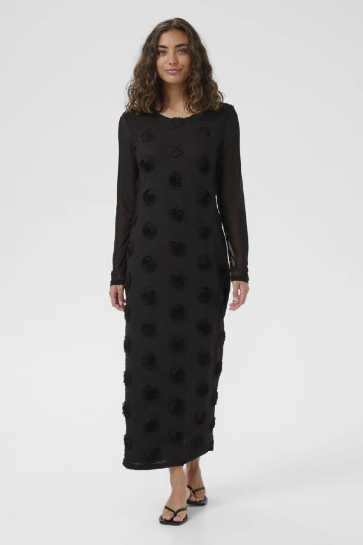 Culture Mascha Mesh Dress, musta