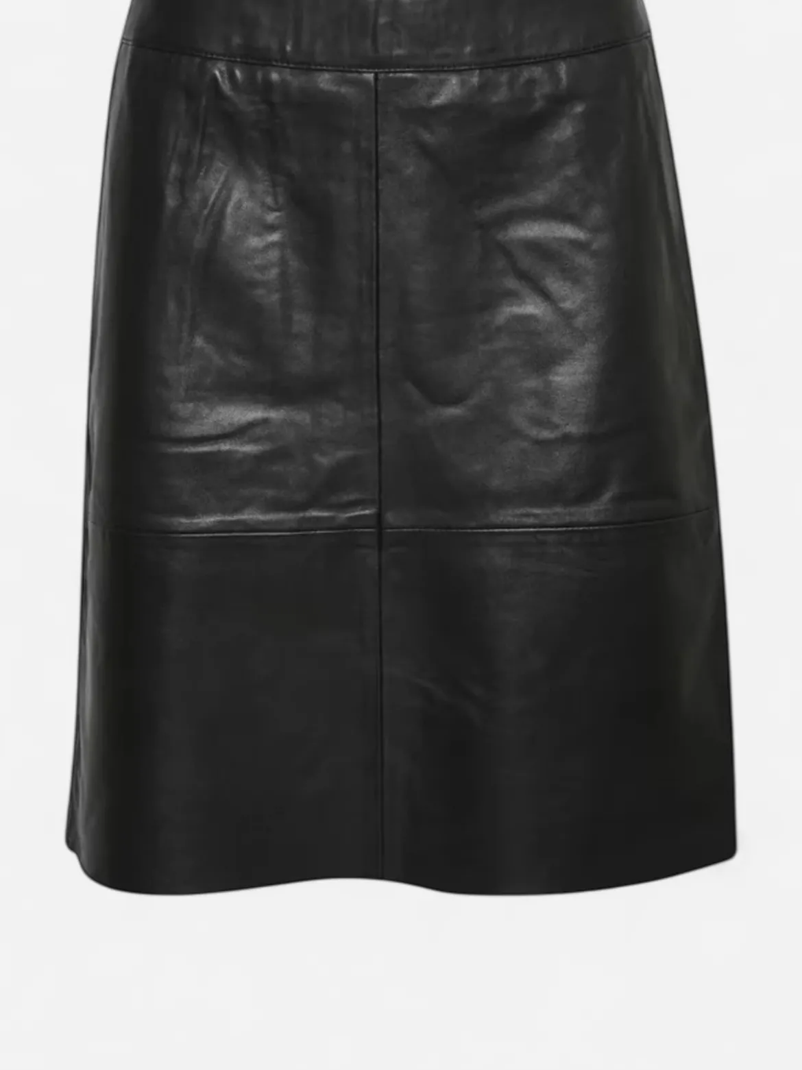 Culture naisten hame Cuberta Leather Skirt, musta